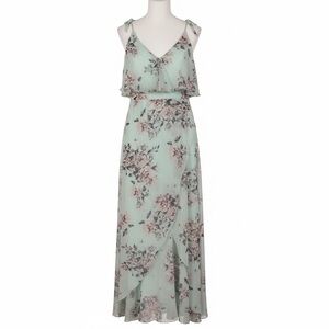 Unithorse large mint floral zip up gown
